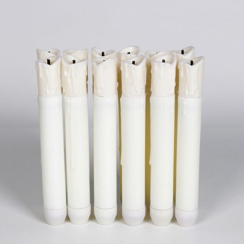 Bougie électronique transfrontalière, décoration de mariage, tête en fibre optique, longue tige, simulation de larmes de cire, bougie électronique_voghion.com