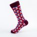 Unisex new style British style gentleman fashion socks casual happy socks geometric pattern style_voghion.com