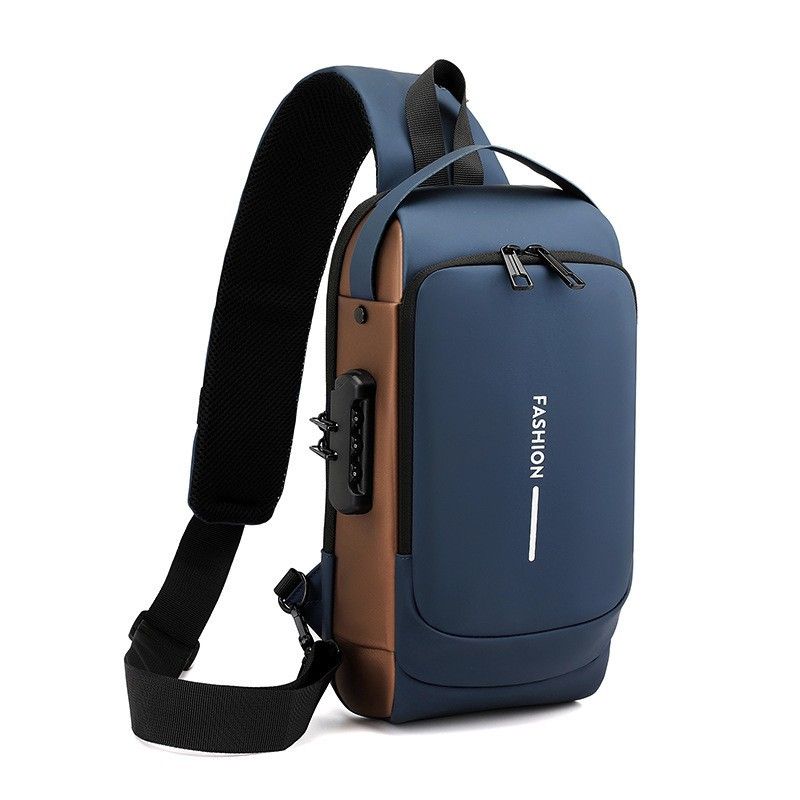 Borsa a tracolla Borsa a tracolla Borsa da motocicletta Borsa a tracolla multifunzionale Borsa a tracolla grande capacità da uomo Borsa da uomo per il tempo libero Password antifurto Tide_voghion.com