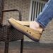 Canvas loafers Spring summer breathable men's casual shoes over feet_voghion.com