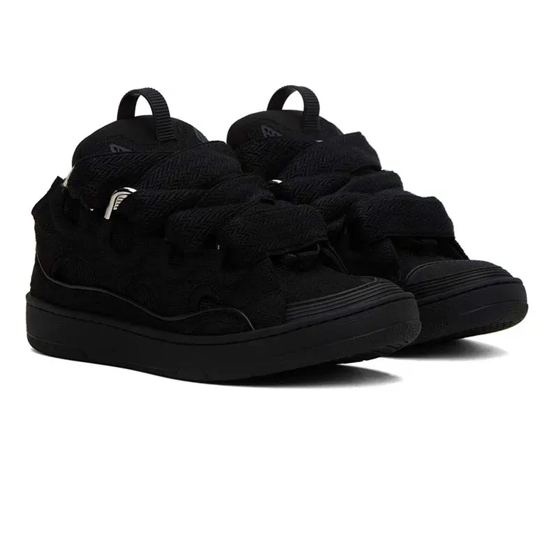 Mit Box Designer Curb Schuhe Sneakers für Männer Frauen Schwarze Herren Damen Trainer Plate-forme Casual Chaussure Platform_voghion.com