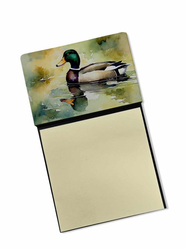 NEW Mallard Sticky Note Holder Refillable Dispenser Self-Sticky Note Pads, Memo Pads Blank Desk Accessories_voghion.com