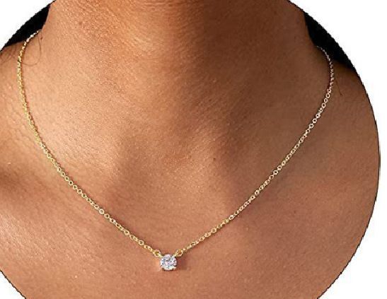 Collana da donna di alta qualità con ciondolo in zircone intarsiato di lusso a doppio strato in ottone placcato in oro vero, vendita calda_voghion.com