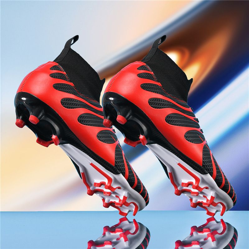 Zapatillas de fútbol de caña alta para hombre, de otoño, TF Long AG, con clavos rotos, para entrenamiento infantil, especiales_voghion.com