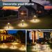 Linkind Solar Pathway Lights 8 Pack, Solar Lights Outdoor, Warm White Solar Path Lights Waterproof, Solar Lights for Walkway Yard Driveway Backyard_voghion.com