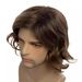 Synthetic Clip-in Men's Wigs Brown Side Parted Short Curly Hair Retro Style Popular Style_voghion.com