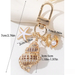 natural Shell Key Chain Simple High-end Feeling Conch Pearl Bag Pendant_voghion.com