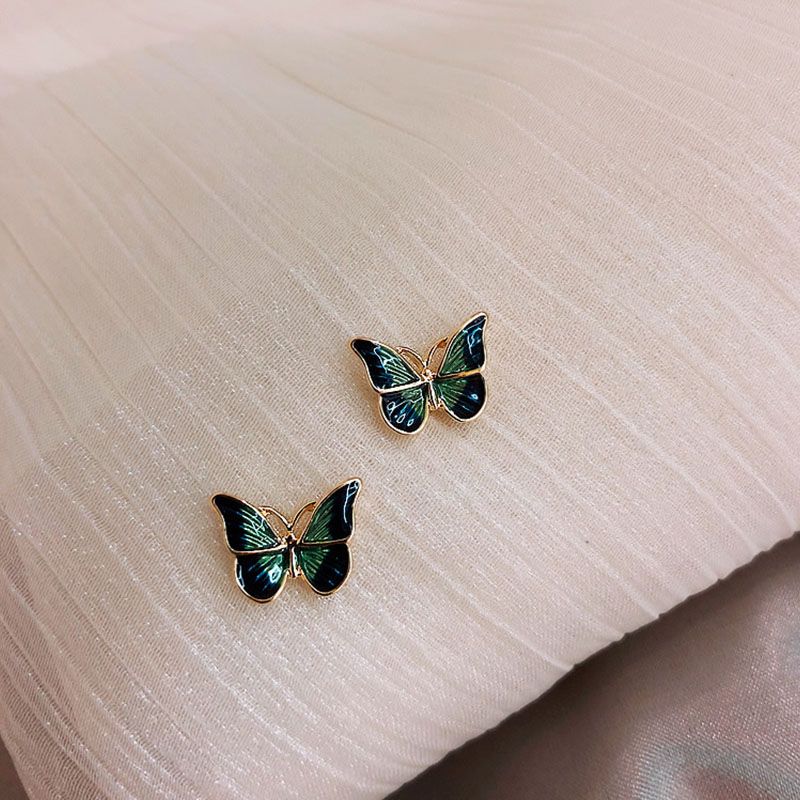Stam VENUS Kleurverloop Vlinder Oorbel Voor Vrouwen Meisje Olieverfschilderij Stijl Dier Sieraden Verjaardag Gif_voghion.com