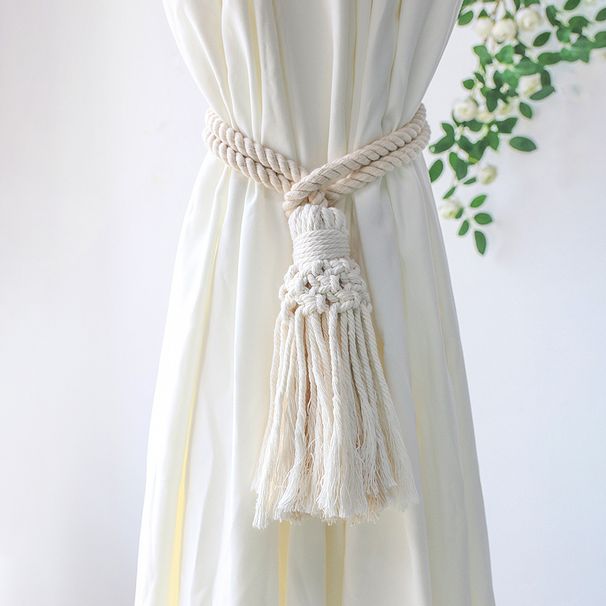 Curtain wooden bead tie curtain tie bead chain simple hotel homestay decorative curtain tie rope_voghion.com
