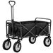 Klappbarer All Terrain Bollerwagen, Faltbarer Gartenwagen Mit Mesh-Getränkehalter, Verstellbaren Griffen_voghion.com