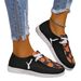 Halloween Women's 2025 New Round Toe Lace-up Plus Size Flat Casual Shoes_voghion.com