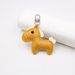 Ciondoli per borse, piccoli e squisiti, in pelle di pony goffrata, accessori per custodie per cellulari, portachiavi, ciondolo per borsa, ciondolo a forma di cavallo, ciondolo tridimensionale._voghion.com
