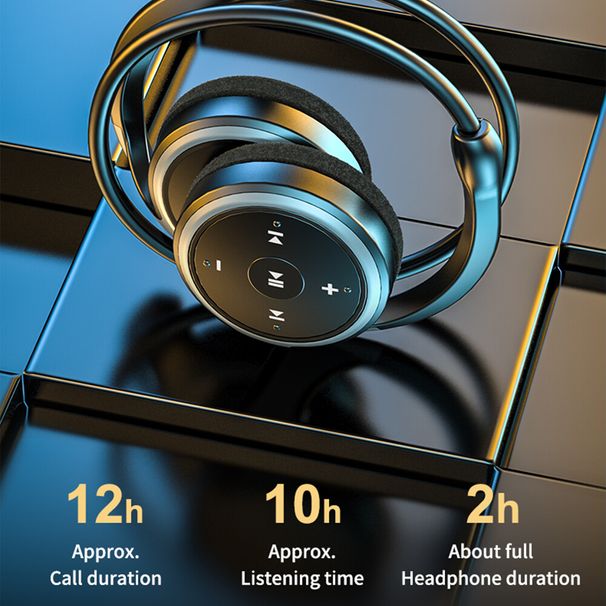 Sport Bluetooth Kopfhörer Over Ear Kopfhörer Wasserdicht Wireless Headset Nackenbügel_voghion.com