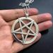 Collier avec pendentif pentagramme inversé à la mode, symbole satanique, amulette unisexe_voghion.com