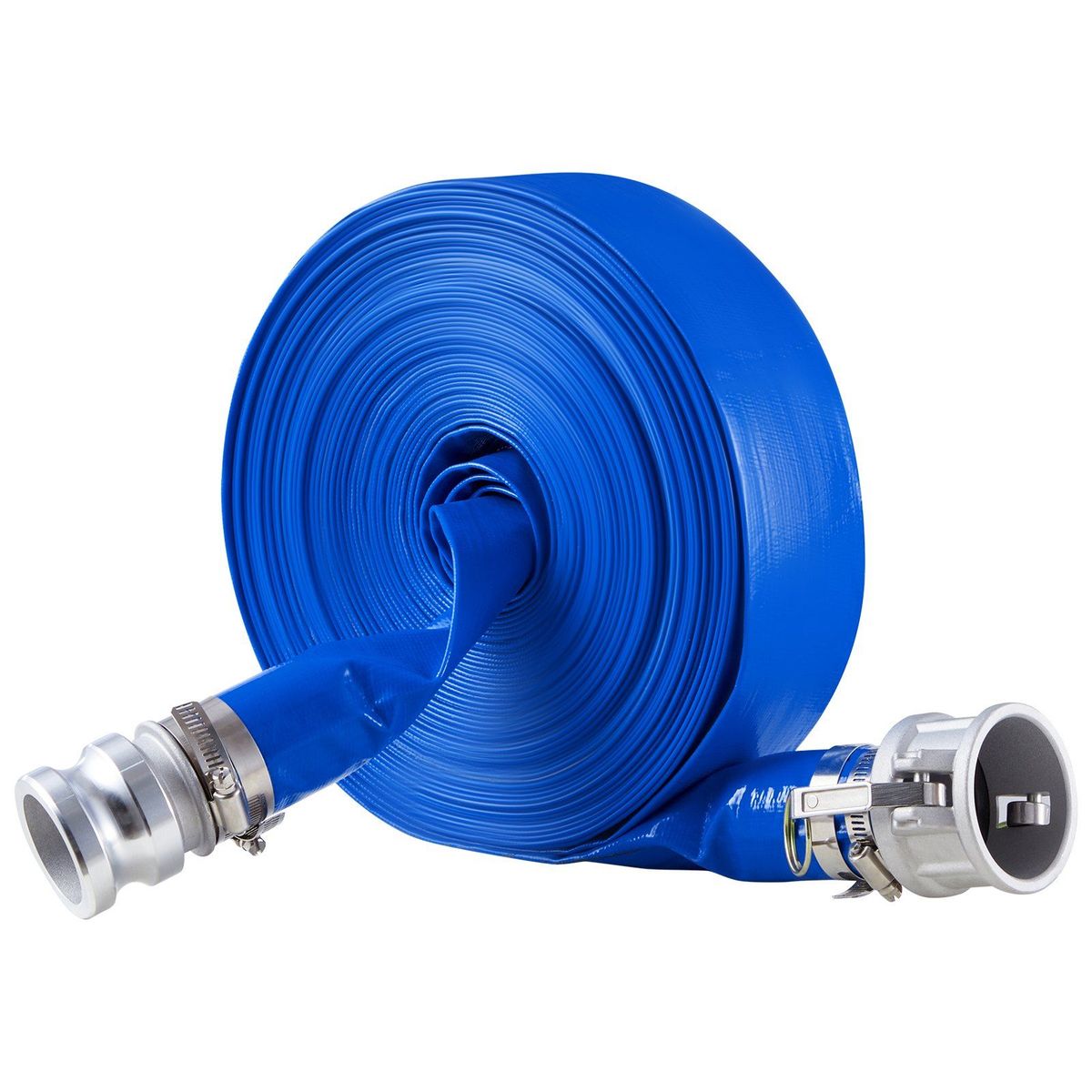 VEVOR Backwash Hose 2 In X 100 Ft Blue High Quality Hose Complete Fittings_voghion.com