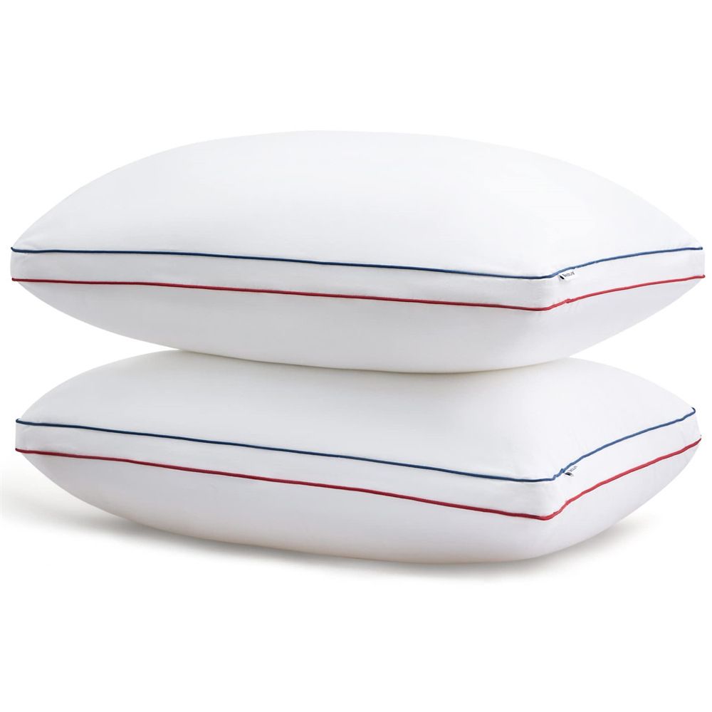 Cuscino in fibra alternativa – Cuscino da letto ipoallergenico e traspirante per chi dorme su un fianco (soffice e di supporto, lavabile in lavatrice, di qualità alberghiera, colore bianco)_voghion.com