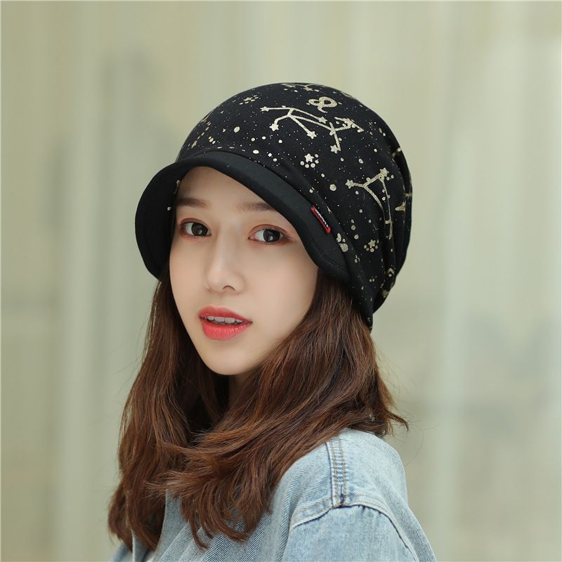 Constellation Korean version duckbill new for women with edge insulation fashion multifunctional outdoor cold hat_voghion.com