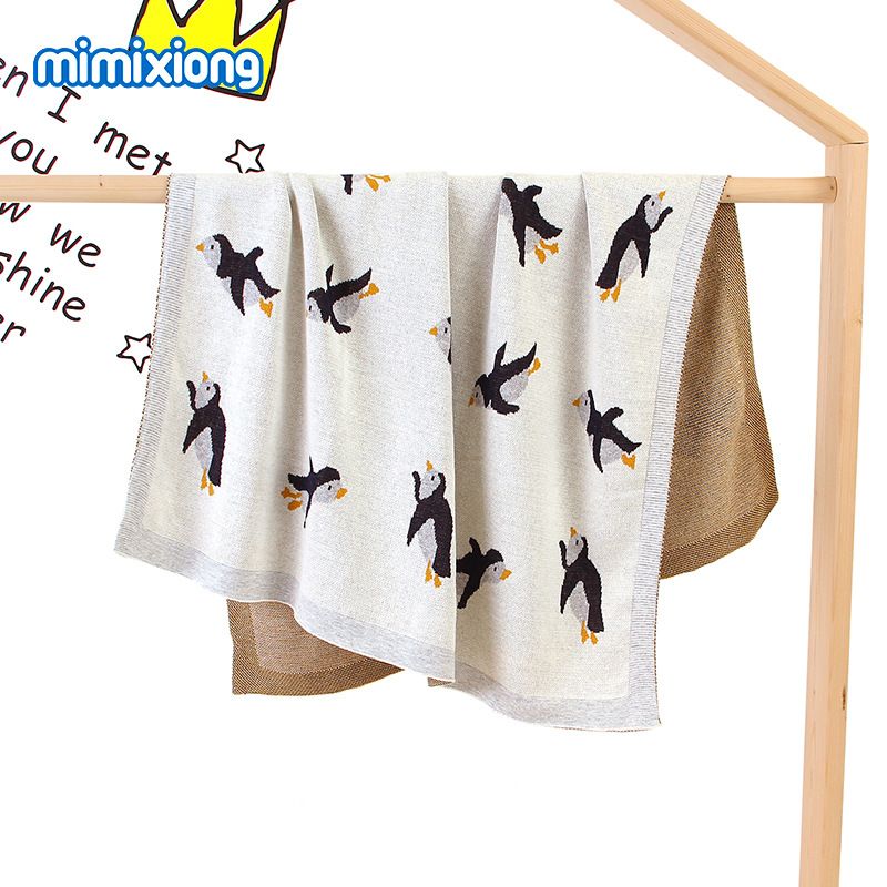 Mutter & Kinder ins heißer verkauf baby gestrickte pinguin decke baby kinderwagen abdeckung_voghion.com