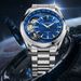 Men's Automatic Mechanical Quartz Dual Movement Watch With Skeleton Design, Stainless Steel Case & Band, Business Casual Style, Water Resistant_voghion.com