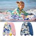 Aufblasbares Surfbrett für Kinder, verdicktes, umweltfreundliches PVC-Wasserrutschbrett mit Griffen, tragbar, ungiftig, max. 68 kg, inklusive Reparaturset und Tragetasche_voghion.com