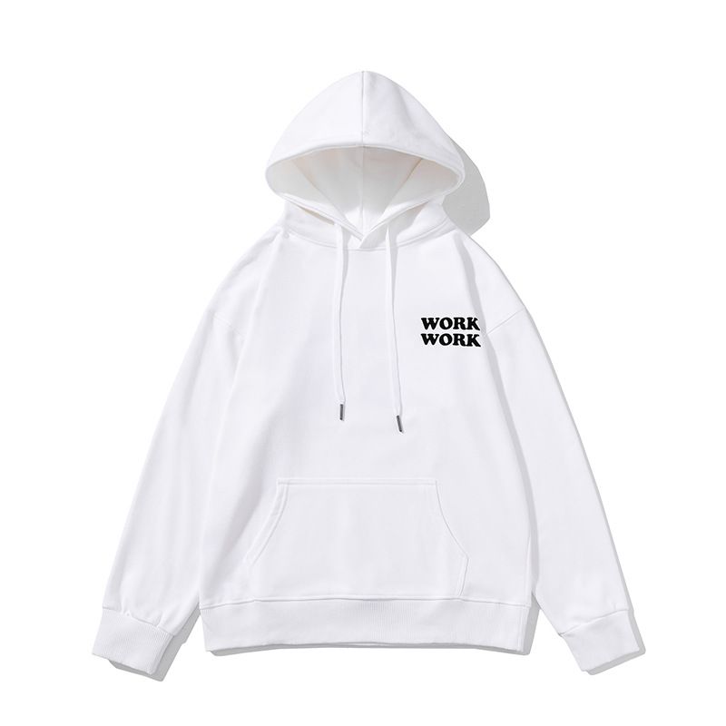 2023 nouveau pull à capuche lettre décontracté imprimé avec petit sens de conception printemps col rond pull ample manteau_voghion.com