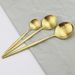 Matte Gold 30-Pack Set - Dessert Fork Party Tableware_voghion.com