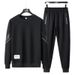 Goede stijl 2025 Lente Herfst Heren Casual Sportset voor Jong en Middelbaar, Losse Mode Ronde Hals Sweatshirt_voghion.com