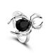 Ins Niche Design Halloween With Inlaid Diamonds Open Personality Spider Ring_voghion.com