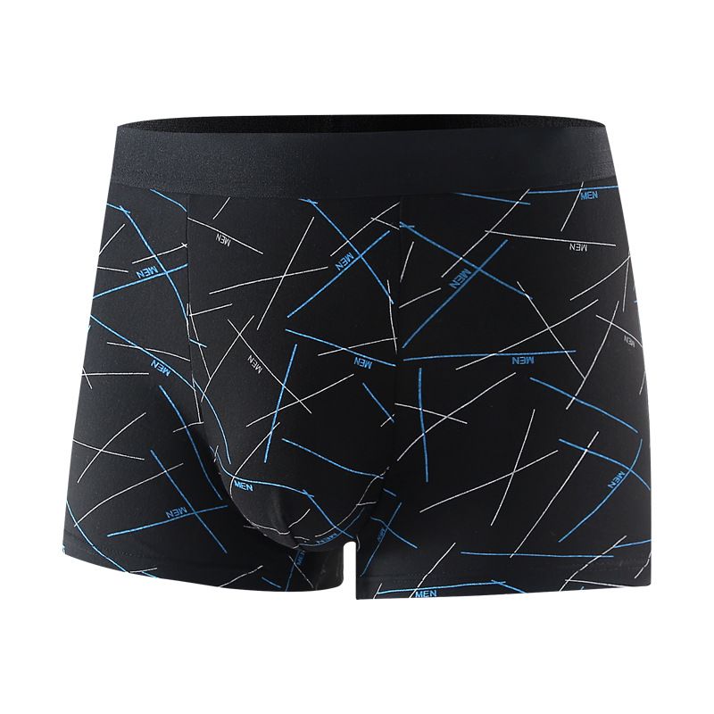 Cuecas boxer masculinas, cuecas boxer de cintura média para jovens, shorts de tamanho grande para meninos_voghion.com