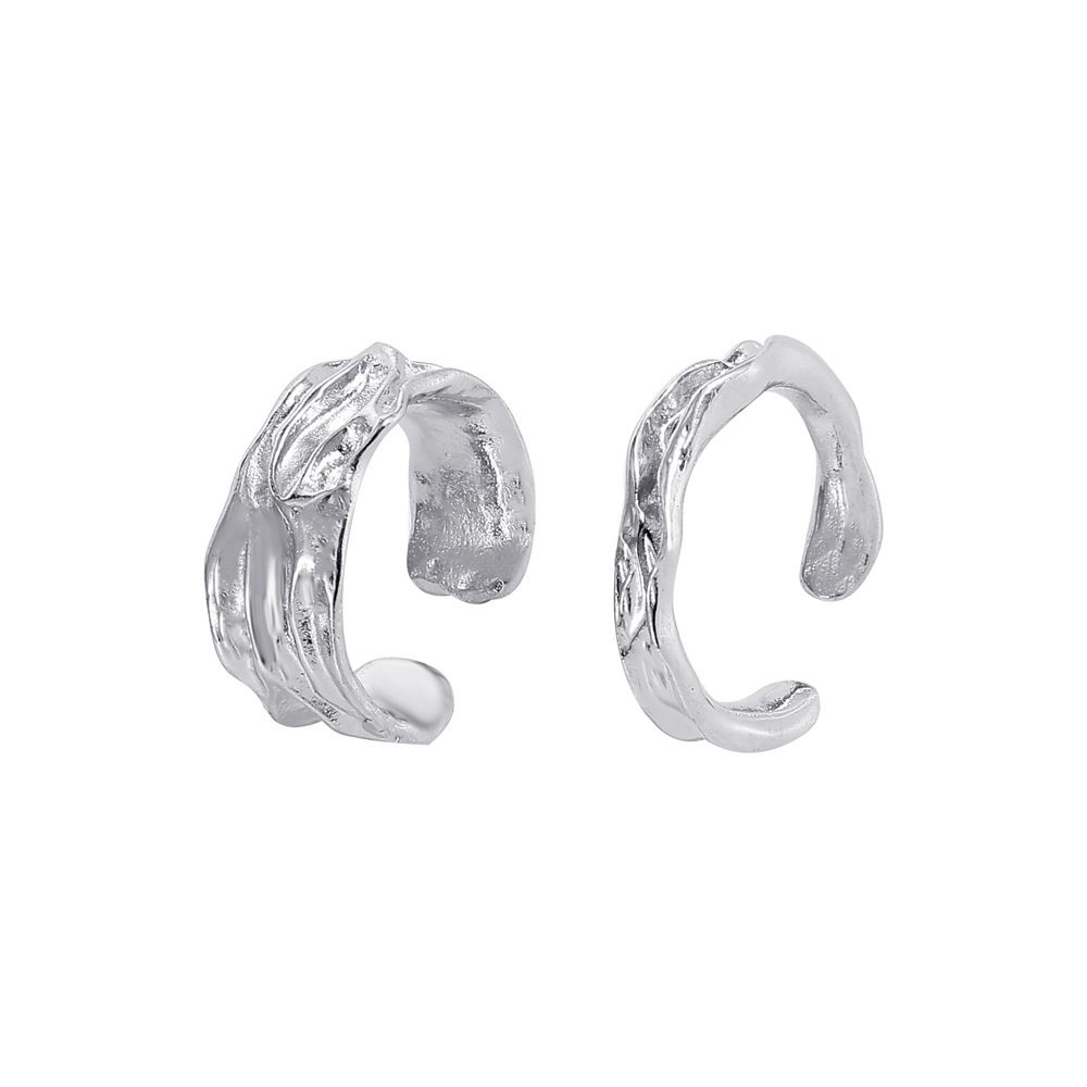 Korean New Ins Irregular Wrinkled Female Fashion Niche Design Water Wave Texture Index Finger Ring_voghion.com