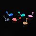 New Arrival Marble Acrylic Material Belly Button Ring Peach Heart Style 6 Colors Available Piercing Jewelry_voghion.com