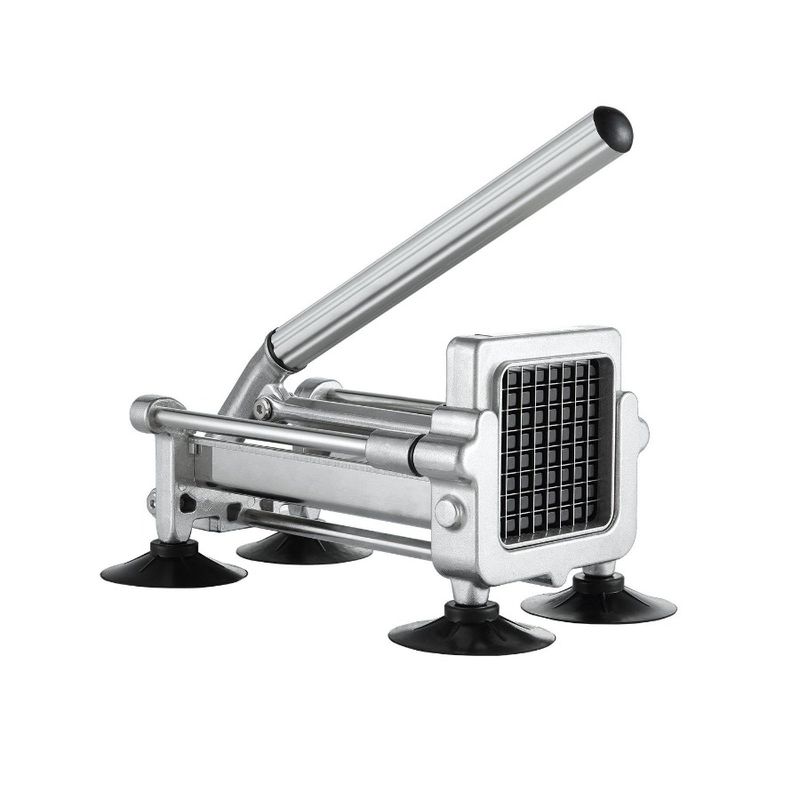 French Potato Steel Vegetable 2 Fry Stainless Blades Slicer Chopper Cutter_voghion.com