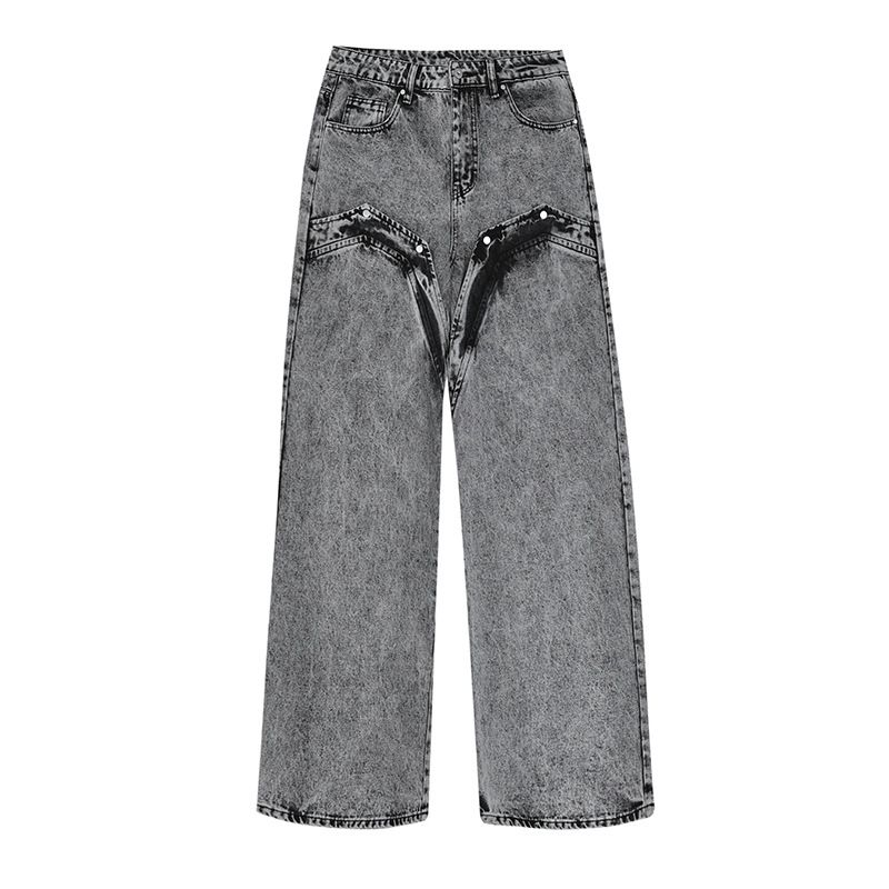 Men's Clothing High End Cool Jacket Denim Suit Spring And Autumn Casual Loose Trendy Jacket Coat Pants Suit_voghion.com