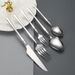 Påskedag Service Kniv Og Gaffel Lille talje Steak Kniv Og Gaffel Sæt Rustfrit Stål Kombination Højkvalitets Middagsske Dessert Ske Og Gaffel_voghion.com