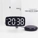 Orologio elettronico con vibrazione da comodino in stile casual e sveglia a LED_voghion.com