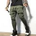 Cargo-Jogginghose für Herren – Hip-Hop-Sweathose aus Baumwollmischung mit mehreren Taschen für Fitnessstudio, Streetwear und Freizeitkleidung – Elastische Knöchelbündchen, atmungsaktiv_voghion.com