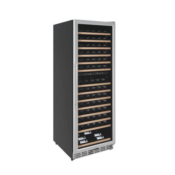24in Wide Dual Zone Wine Refrigerator Cooler-154 Bottle Capacity_voghion.com