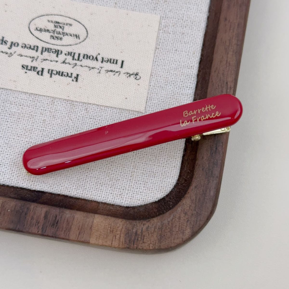 K-stijl van de nieuwe kleur Gold Label Azijnzuur Textuur Haarspeld Eendenbek Elegant Eenvoudig Klein Baguette Zijde Gebroken Haar_voghion.com