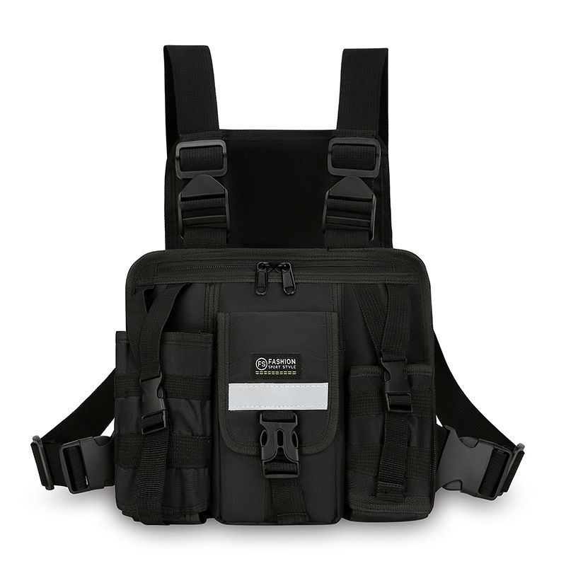 Taktische Weste Rucksack Outdoor Sporttasche Fahrradtasche Multifunktionale Offroad-Socken Puppet App Doppelte Schulter Brusttasche_voghion.com