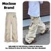 Moclose Unisex Utility Cargo Pants - Oversized Drop-Crotch Joggers With Multi-Pockets, 100% Cotton, Black/Khaki, Sizes M-XXL_voghion.com