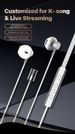 New Wired Karaoke Headset K Song HIFI Sound Quality Singing K Headset Noise Reduction Card Live Cell Phone One Microphone_voghion.com