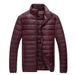 Men's Clothing Men's 90% White Duck Down Jacket - Packable Hooded Winter Coat (12 Colors, M-5XL)_voghion.com