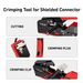 Zoerax Catsh RJ45 Crimp Tool Compatible For Catsh/sha/6/5e Ethernet Cable With Cut/Strip Multi-function Crimper With Spare_voghion.com