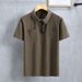 Herrenbekleidung Übergröße Herren im Sommer Kurzarm-T-Shirts und Hosen für Herren Lässige All-Match-Poloshirts_voghion.com