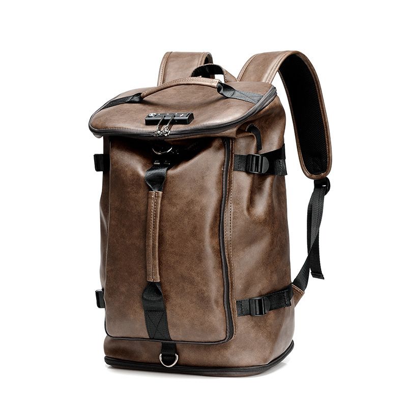 Herrentaschen Erwachsene Business Rucksack Multifunktionale Tragbare Reisetasche Regenfeste Leichte Leder Outdoor Herren Freizeit_voghion.com