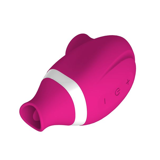 Succhiare Leccare 2 in 1 Vibratore per Clitoride per Donne Coppia Clitoride Succhiatore Lingua Stimolatore Orale Pompino Capezzoli M2023_voghion.com