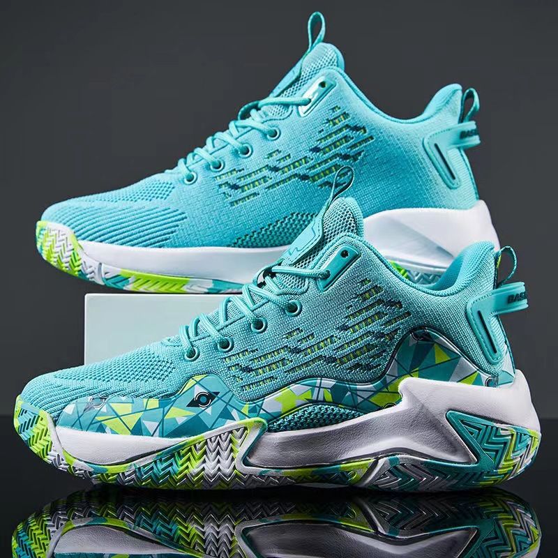 2025 New Large Size Basketball For Teenagers Students Breathable Running Fashion Trend Men's Sports Shoes Black Color_voghion.com
