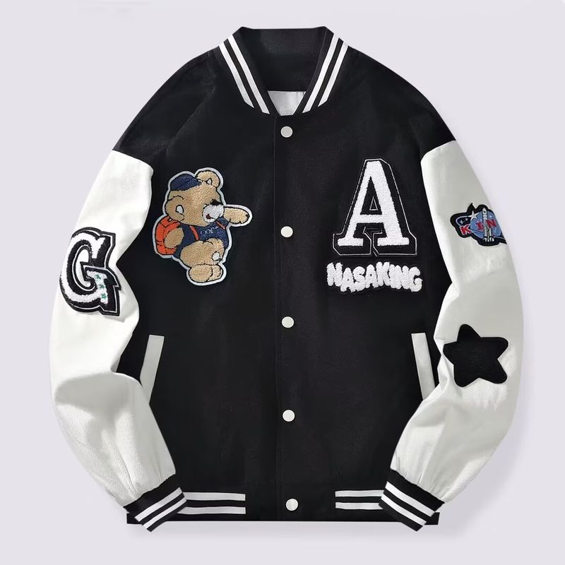 Men's Clothing Foreign trade baseball jacket men's spring and autumn trendy brand American high street handsome teenagers loose casual jacket_voghion.com