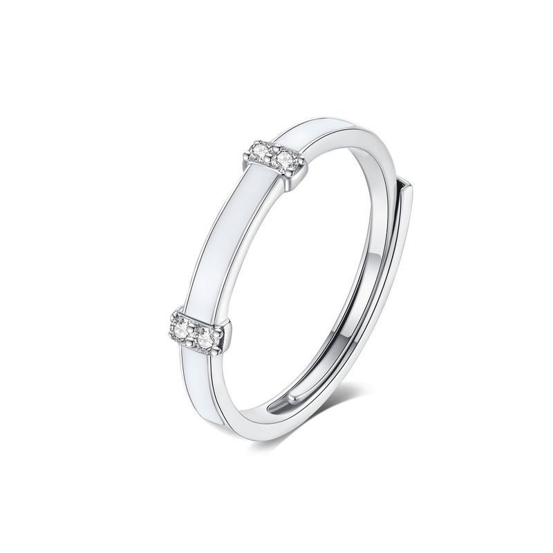 Anello fluorescente Star City Eternal Knot da donna, in argento puro, resistente allo sbiadimento, di alta gamma, di lusso leggero, stile Instagram_voghion.com