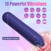 G-Punkt-Bullet-Vibrator für Frauen, wasserdichtes Sexspielzeug für Erwachsene, Nippel-Klitoris-Stimulator mit 10 Vibrationsmodi, wiederaufladbarer Mini-Vibrator aus Vollsilikon_voghion.com